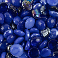 Gocce di vetro 16-20mm Mix blu