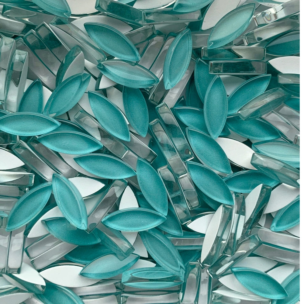 Small Petals Bright Aqua