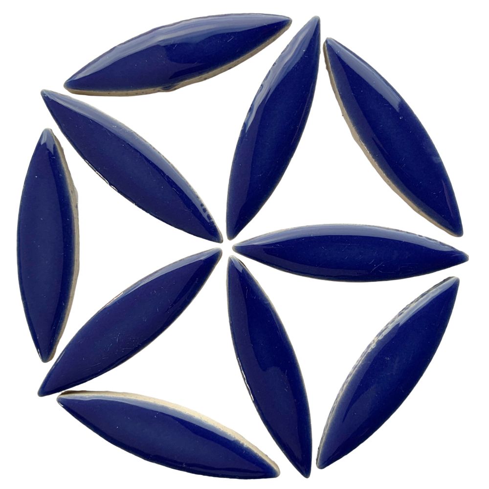 Mosaiksteinen Ellipse  Dunkelblau