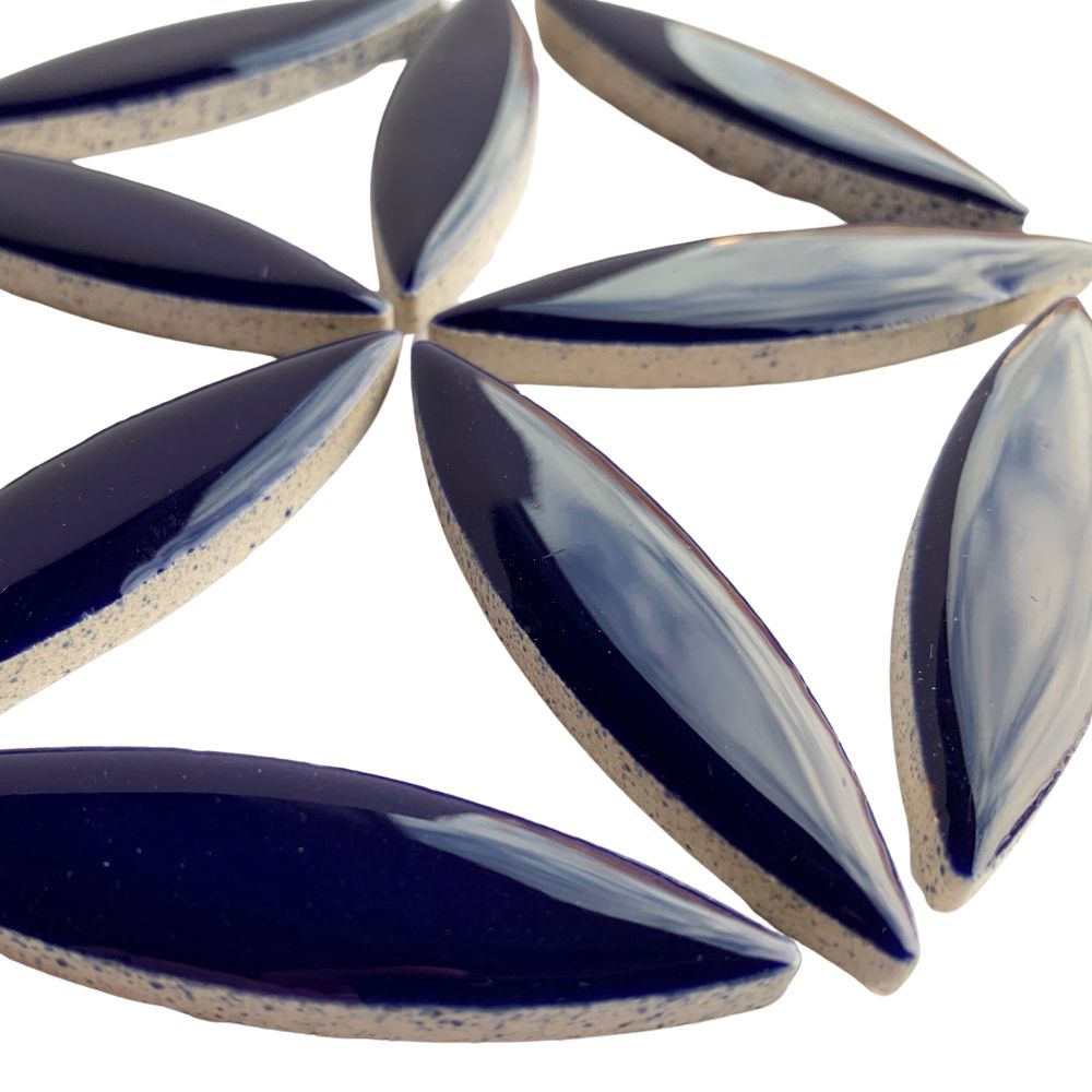 Mosaiksteinen Ellipse  Indigo