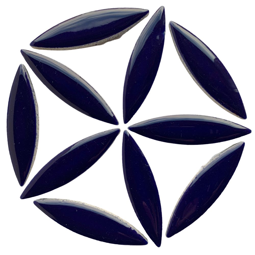 Mosaiksteinen Ellipse  Indigo