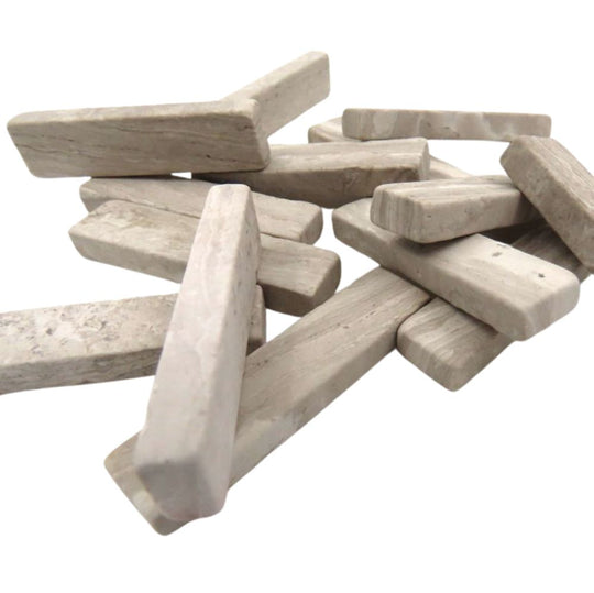 Marble Rods Woodgrain White