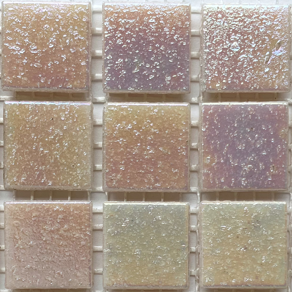 Pâtes De Verre Irisées 20mm Coquillage
