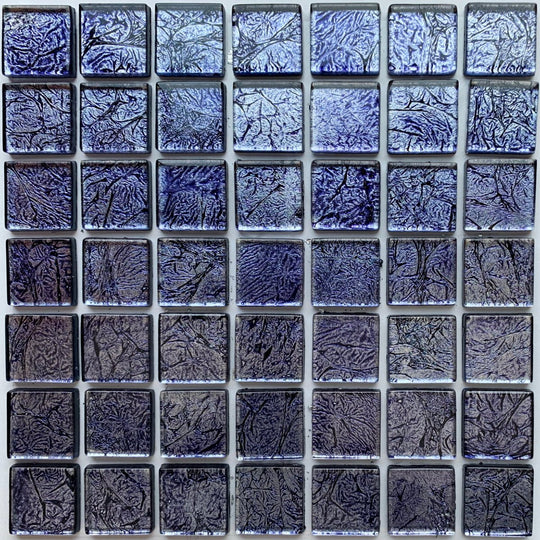 Pâtes de Verre Miroir Colorées 20mm  Cobalt