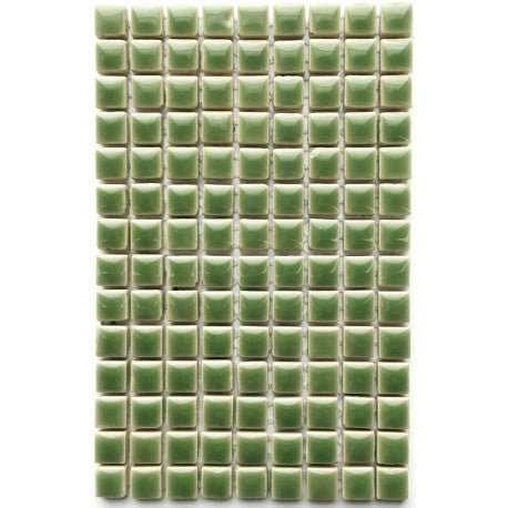 Verre Mosaique - glass mosaic -Glasmosaik-glasmozaïek-Keramiek 10mm Eucalyptus - mosaicshop