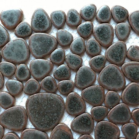 Verre Mosaique - glass mosaic -Glasmosaik-glasmozaïek-Kiezels Graniet - mosaicshop