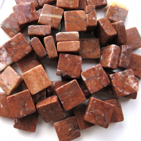 Verre Mosaique - glass mosaic -Glasmosaik-glasmozaïek-Marmer 10mm Chinees Rood - mosaicshop