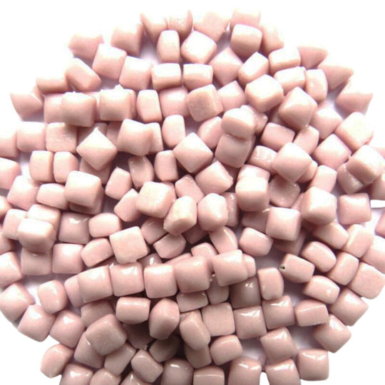 Micro Glass Cubes 4,8mm  Pale Pink