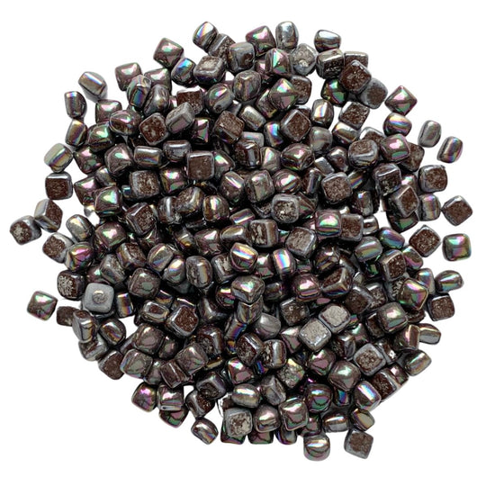 Micro Mosaique De Verre Nacrée 4,8mm Chocolat Foncé