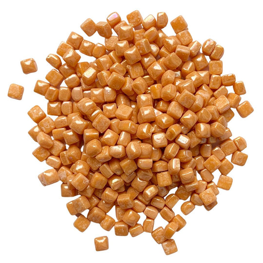 Micro Mosaique De Verre Nacrée 4,8mm Orange