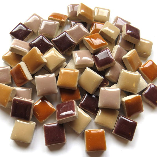 Ceramic 12mm Brown-Cream Mix