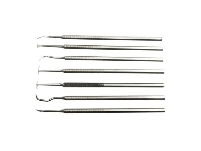 Conda 7-piece metal modeling spatula set