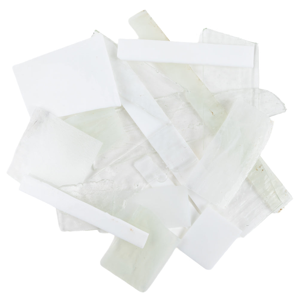 Chutes de verre  Vitraux Opus Mélange XL Blanc
