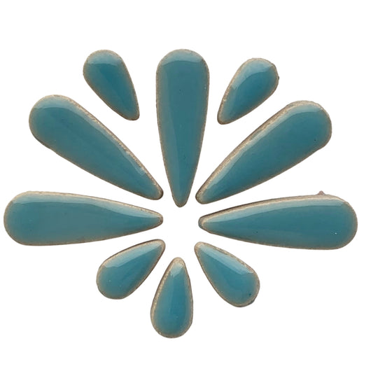 Mosaiksteinen Tropfen  Azurblau