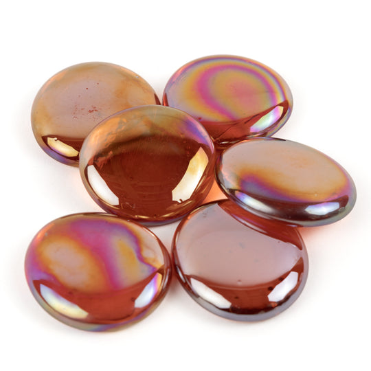 Billes de Verre XL 30-36mm  Orange Diamant 