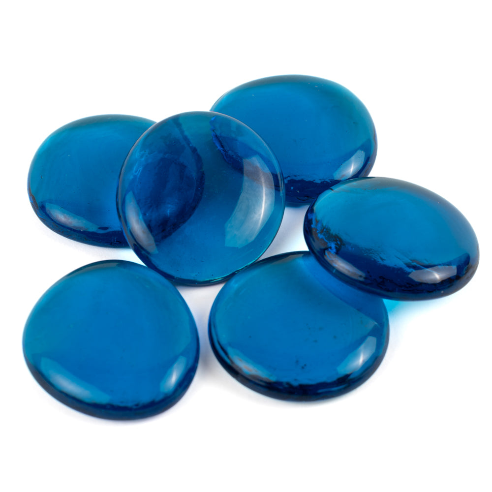 Glass Nuggets XL 30-36mm Turquoise Crystal