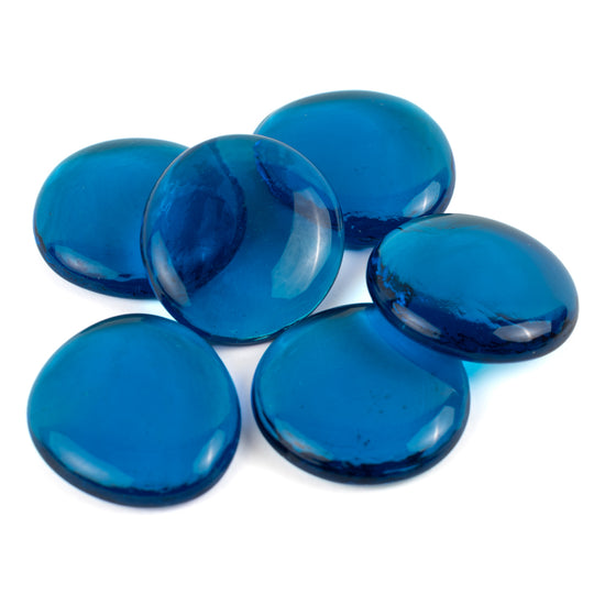 Billes de Verre XL 30-36mm  Turquoise Cristal