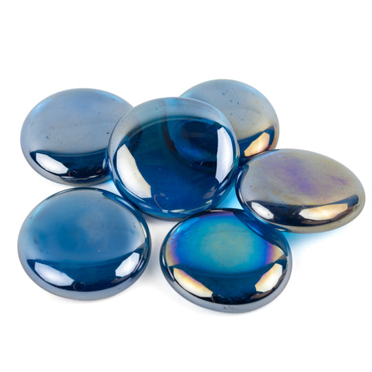 Billes de Verre XL 30-36mm  Turquoise Diamant