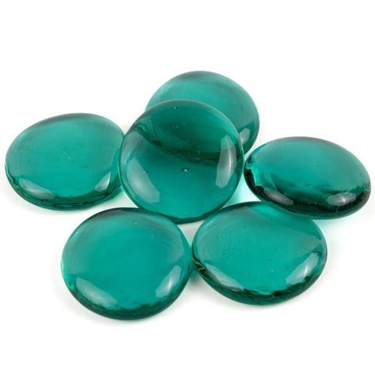 Billes de Verre XL 30-36mm  Cyan Cristal