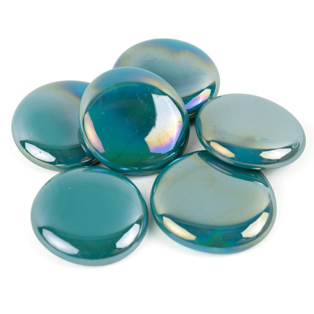Glass Nuggets XL 30-36mm Opal Teal