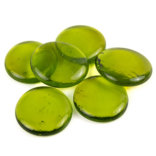 Billes de Verre XL 30-36mm  Kiwi Cristal