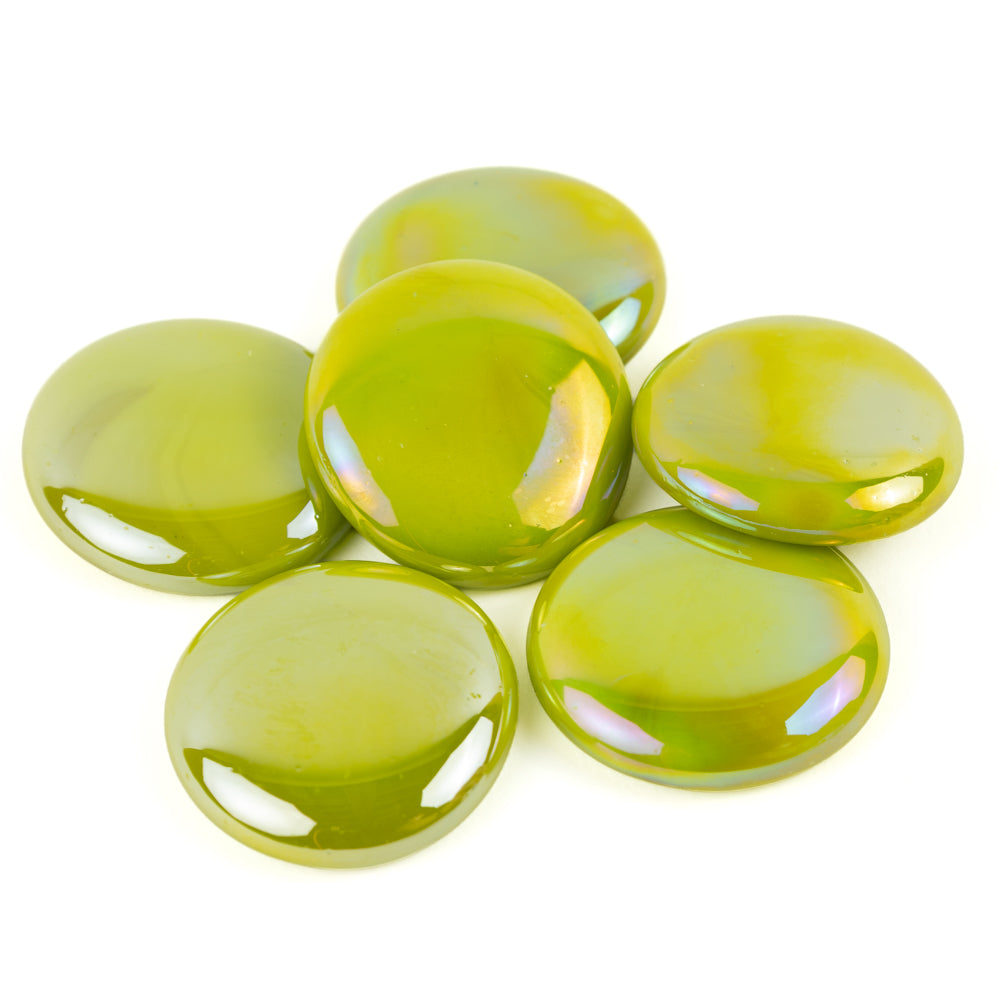 Glass Nuggets XL 30-36mm Opal Kiwi