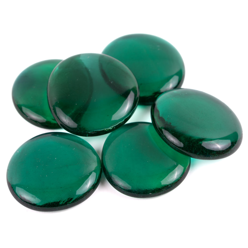 Glass Nuggets XL 30-36mm  Emerald Crystal