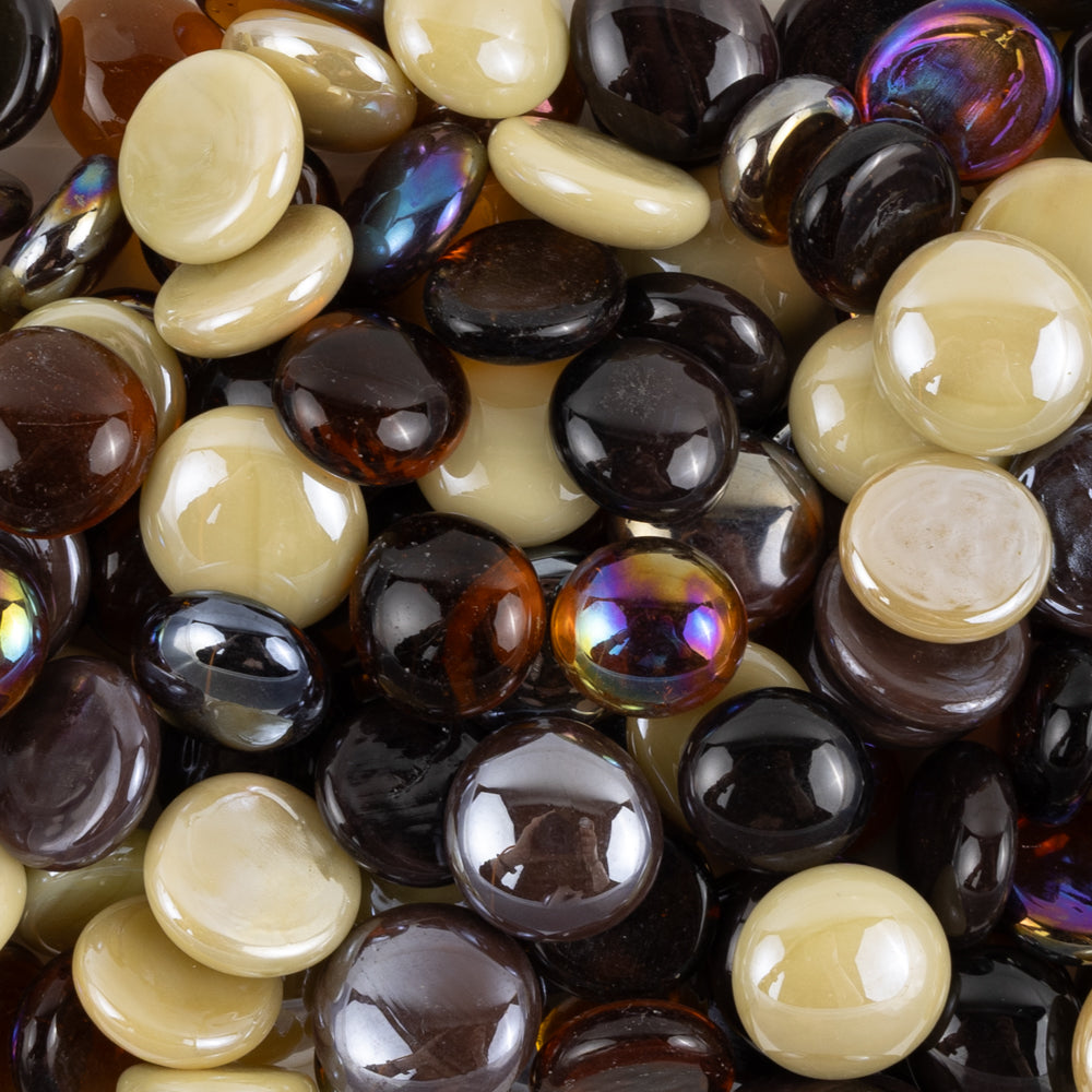 Billes de Verre  16-20 mm Caramel Mix