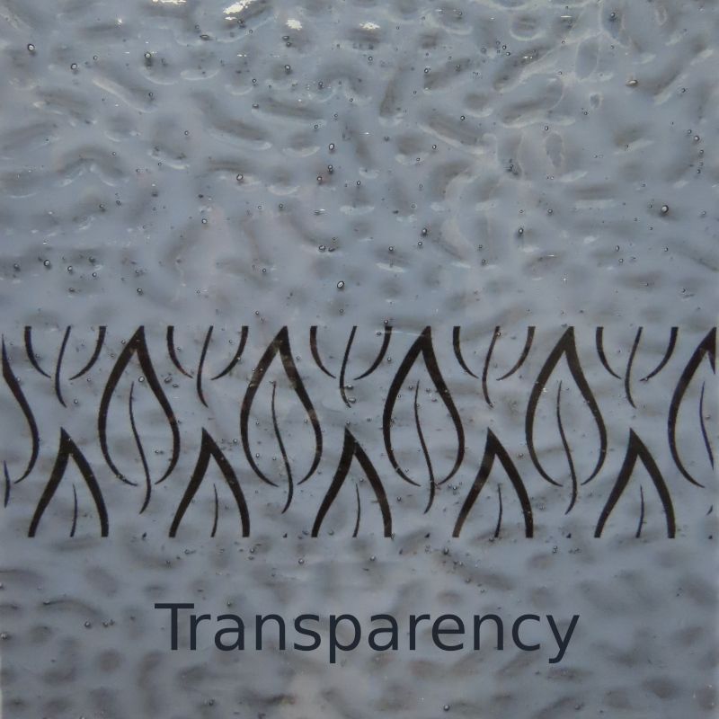 Glass Plate Grey Ripple