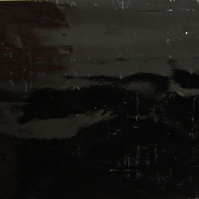 Glass Plate Pure Black