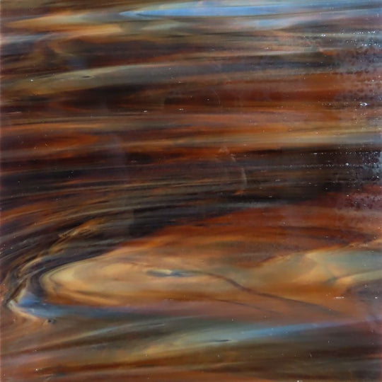 Glass Plate Deep Brown Marble