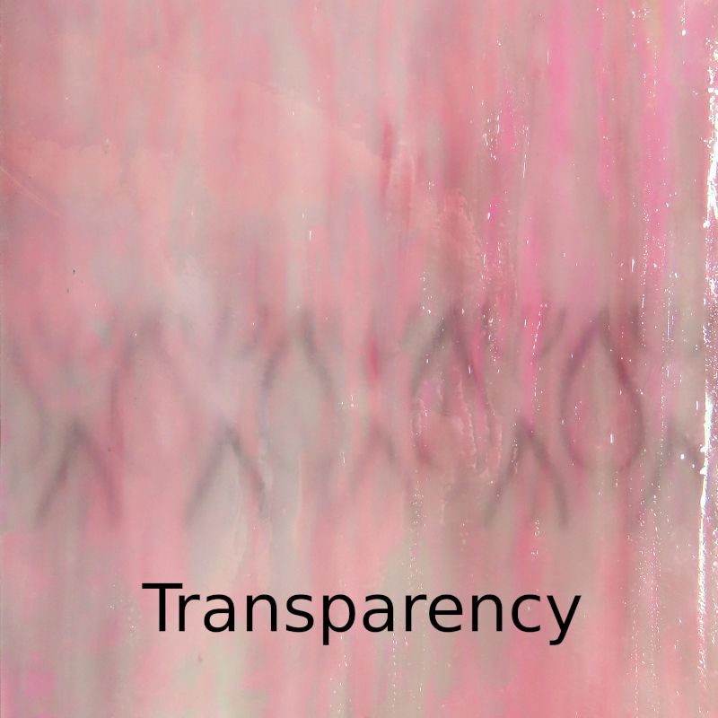 Glass Plate Ballet Pink Iridised