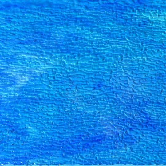 Glass Plate Turquoise Wave Ripple