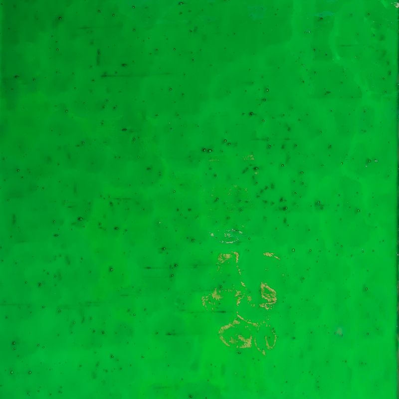 Glass Plate Leaf Green