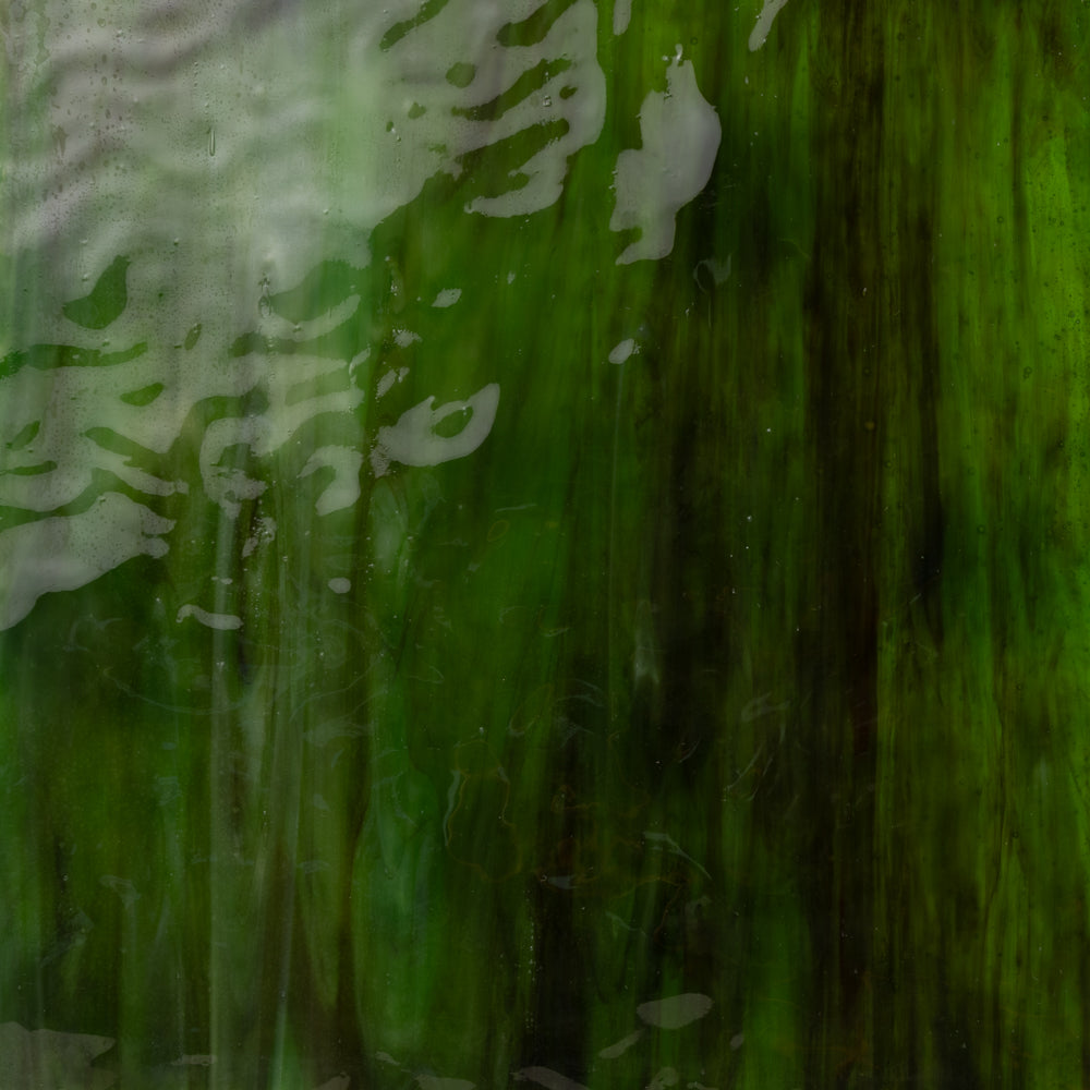 Lastra di vetro con texture verde foresta