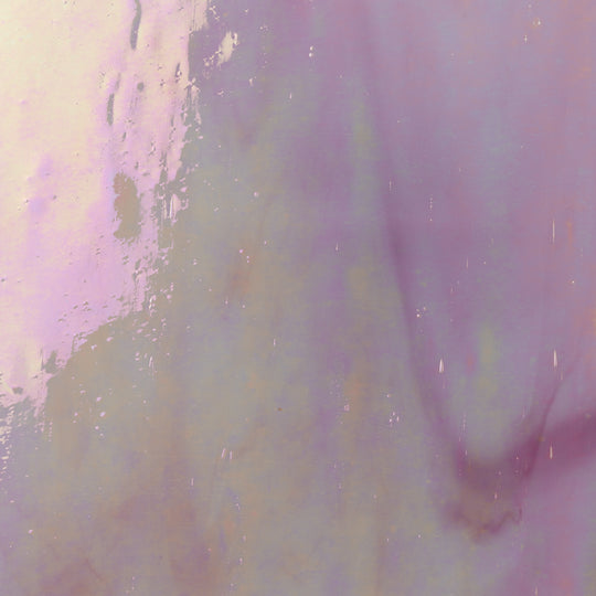 Glass Plate Pastel Pink Iridescent 