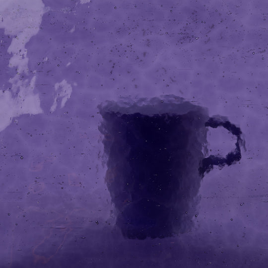 Plaque de Verre Violet Texturé