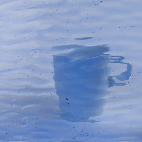 Glasplatte Hellblau