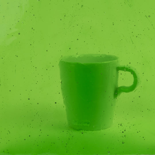 Glasplatte Neon Limette