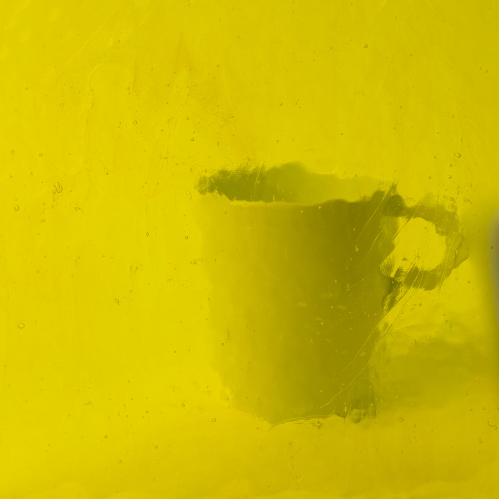 Lastra Di Vetro Giallo Ondulato