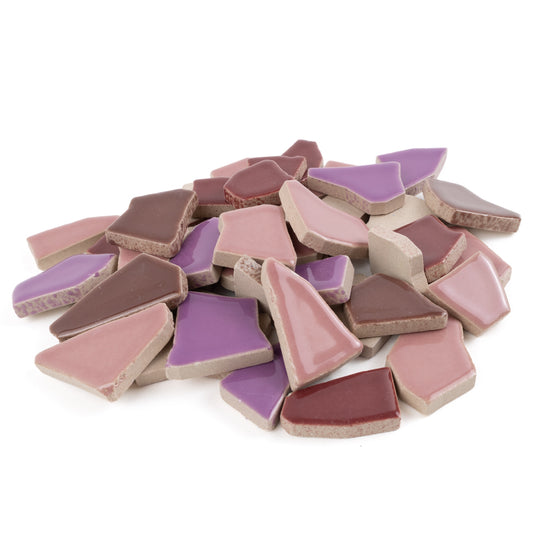 Keramik Mosaik Puzzle  Weiß