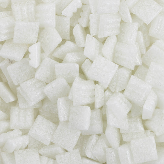 Pâte de verre 10mm Blanc Glacé (en vrac)