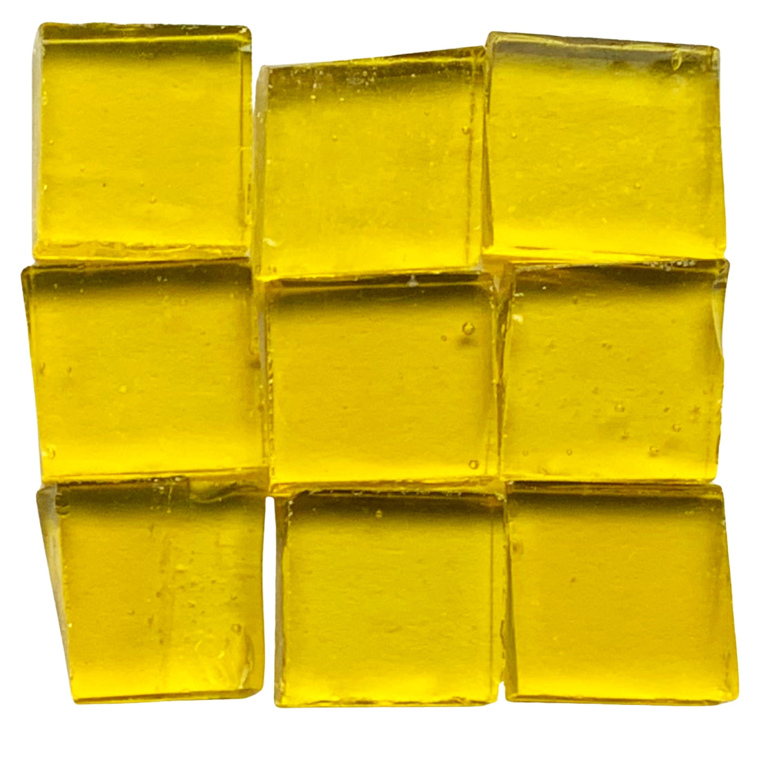 Glacier Tiffany Glass Mosaic 15mm Lemon