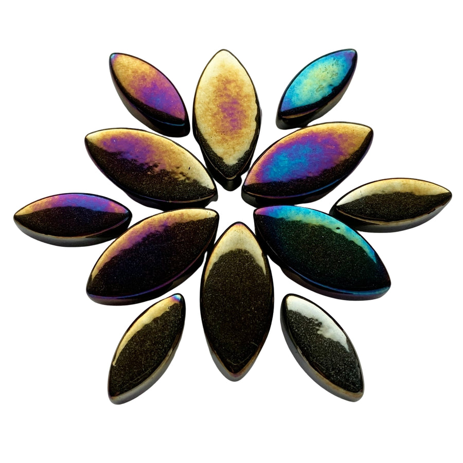 Petals Iridised  Black