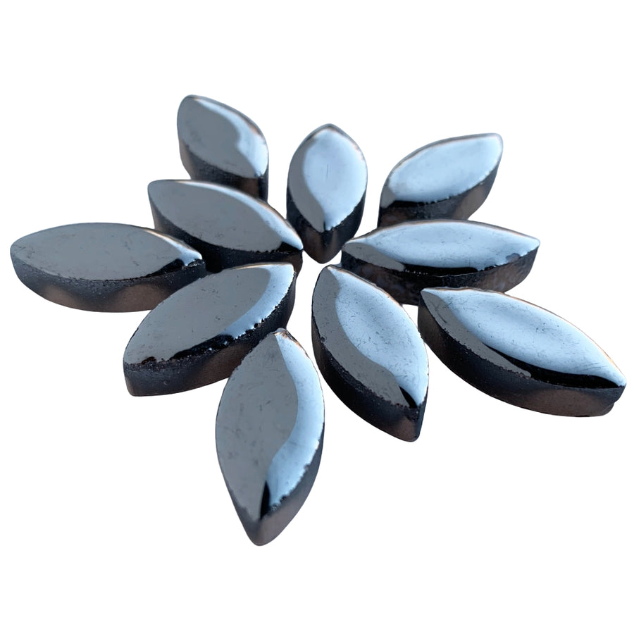 Ceramic Petals 25mm Silver