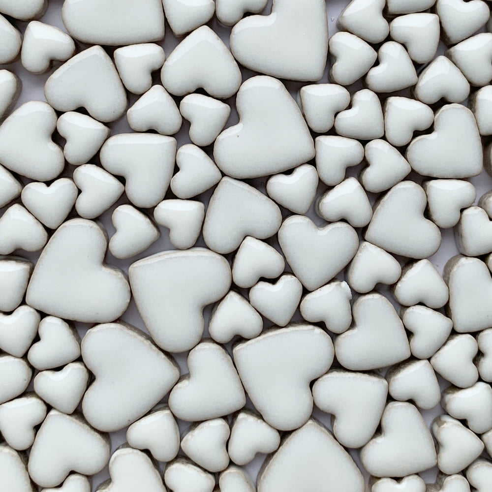 Charms Hearts White