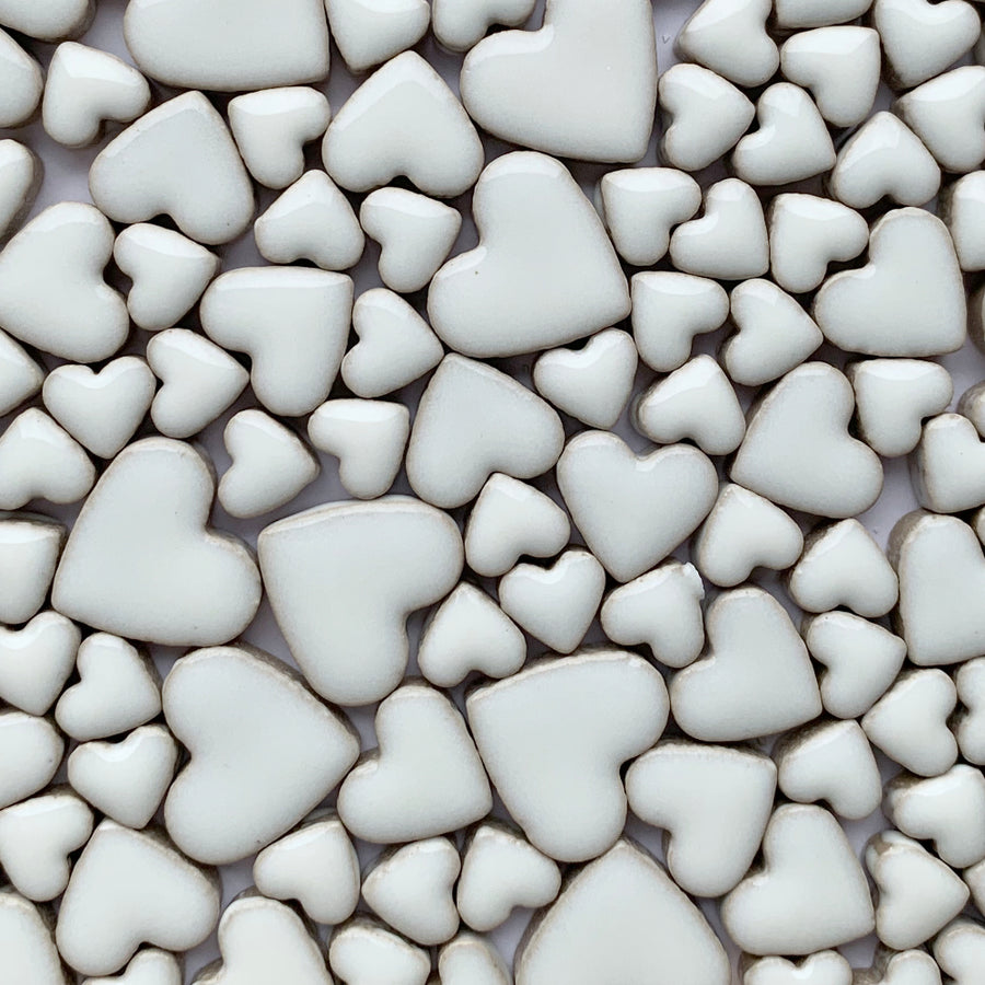 Charms Hearts White
