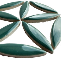 Ellipse de Céramique  Menthe Foncé