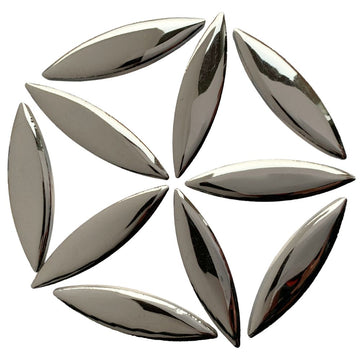 Mosaiksteinen Ellipse  Silber