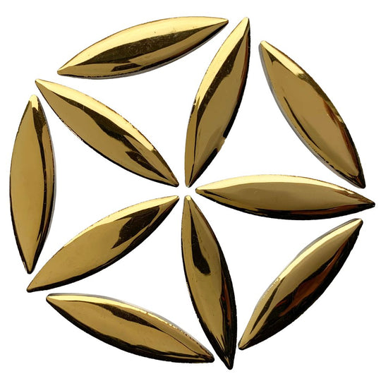 Mosaiksteinen Ellipse  Gold